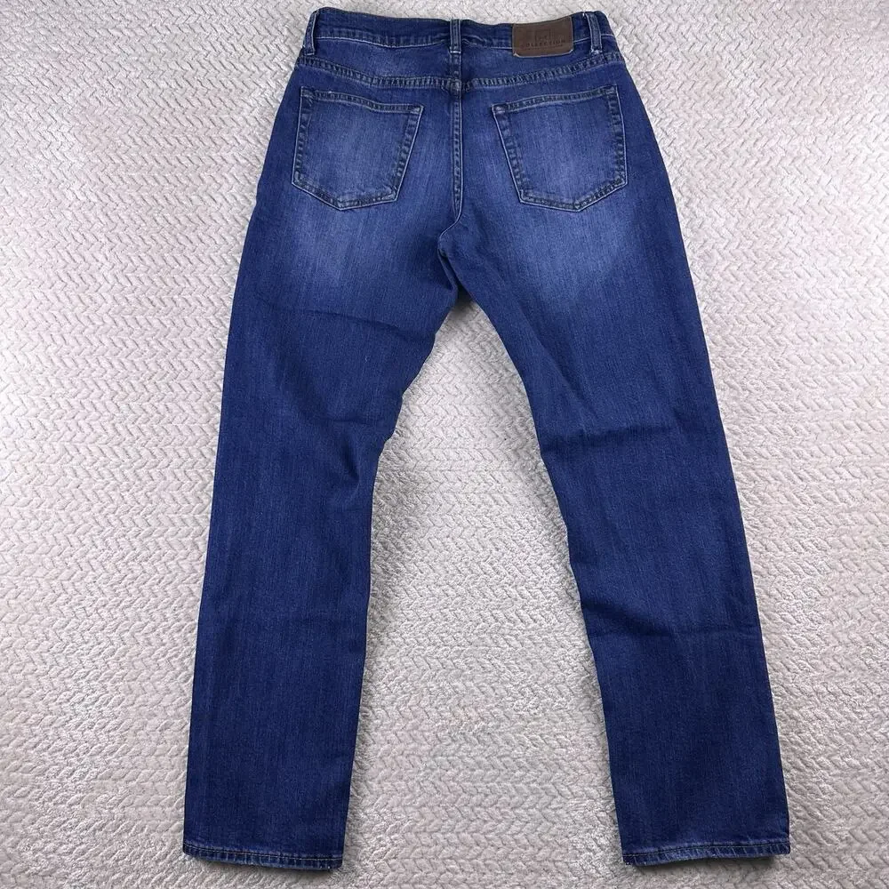 M Collection By Michael Strahan Jeans Mens Blue 30x30 Straight Fit Stretch‎